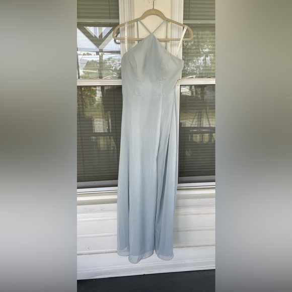 Azazie Bailey Dress in Sky Blue - Picture 3 of 16